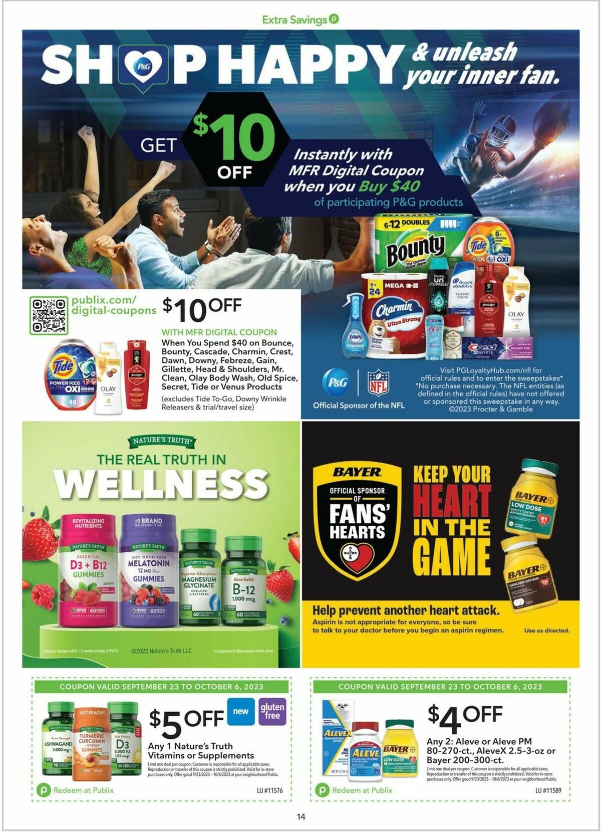Publix Extra Savings Weekly Ad from September 23