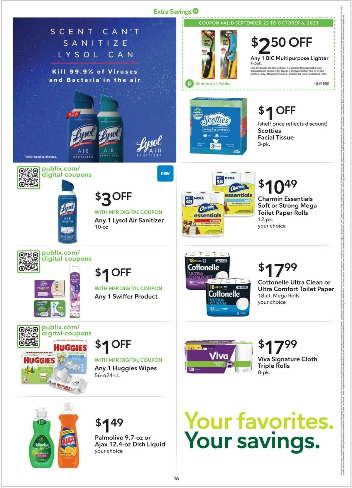 Publix Extra Savings Weekly Ad from September 23