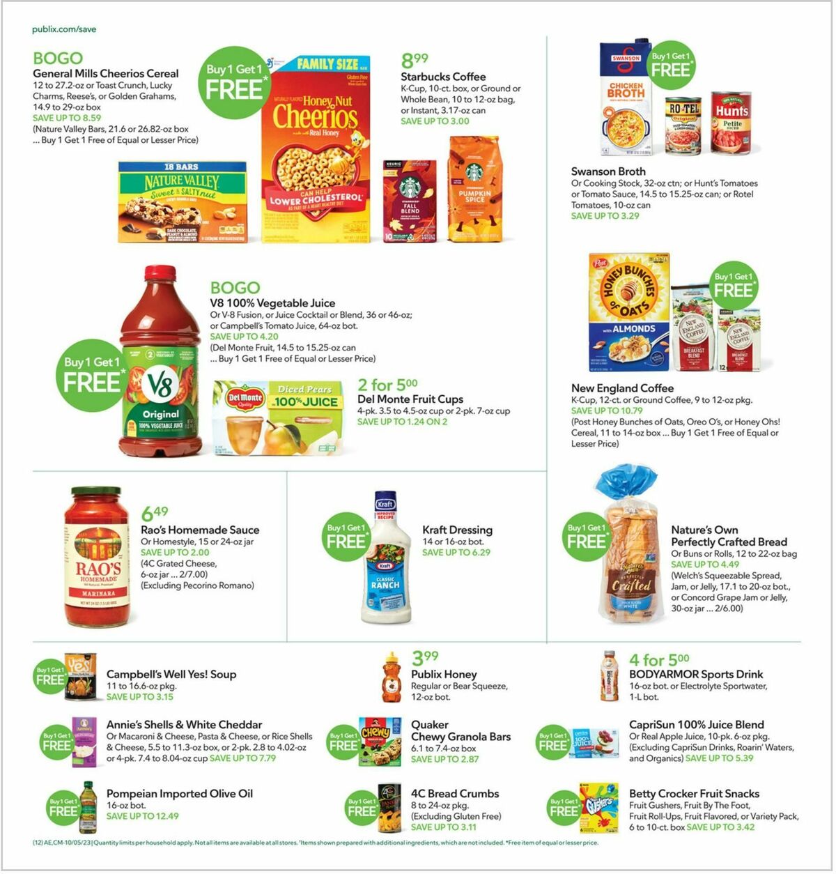 Publix Weekly Ad from October 4