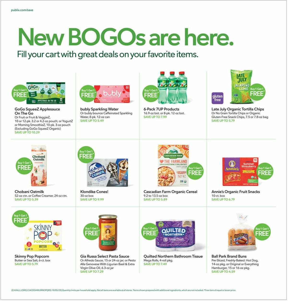 Publix Weekly Ad from October 4
