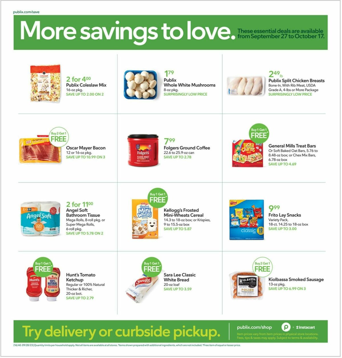 Publix Weekly Ad from October 4
