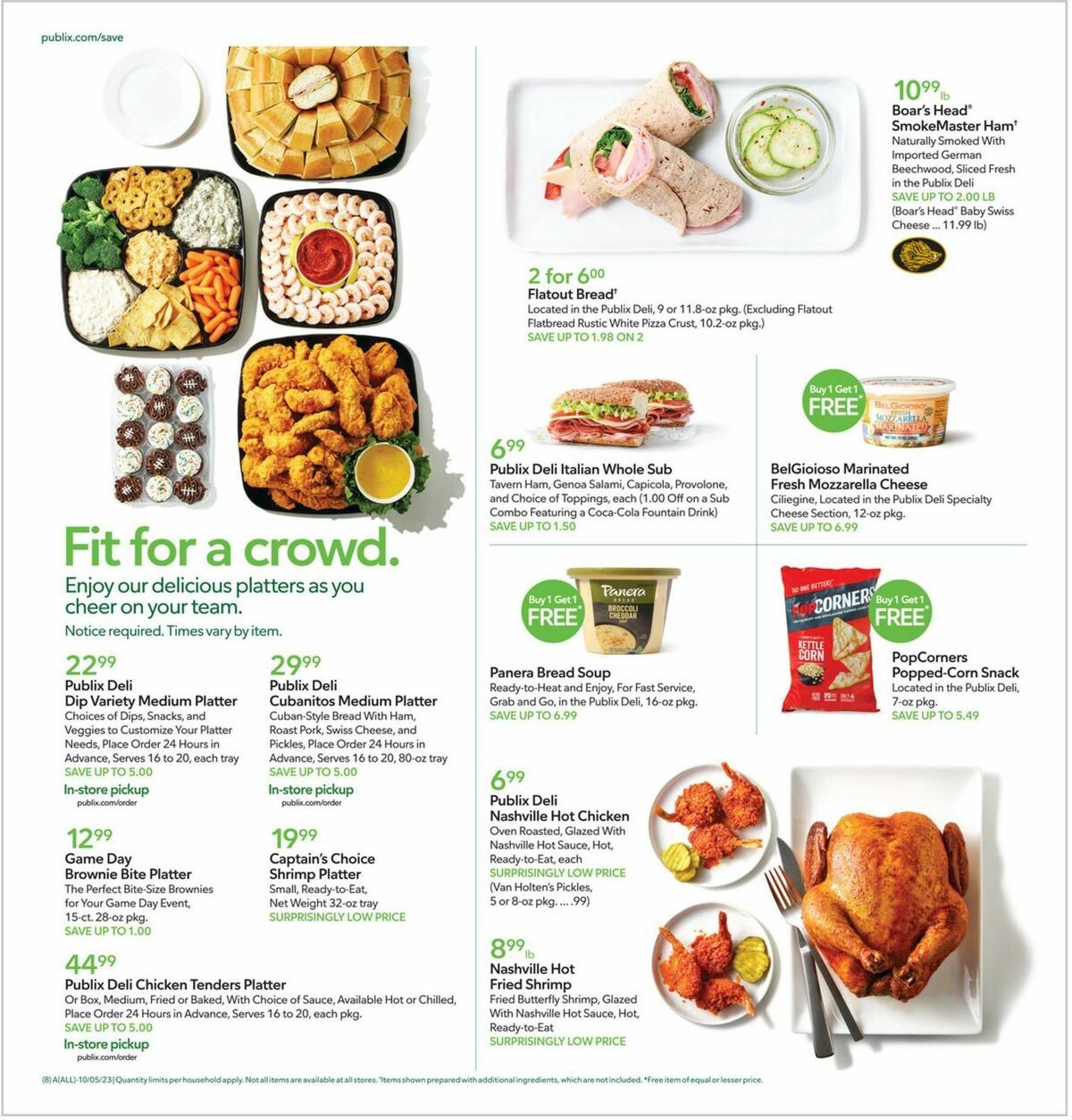 Publix Weekly Ad from October 4