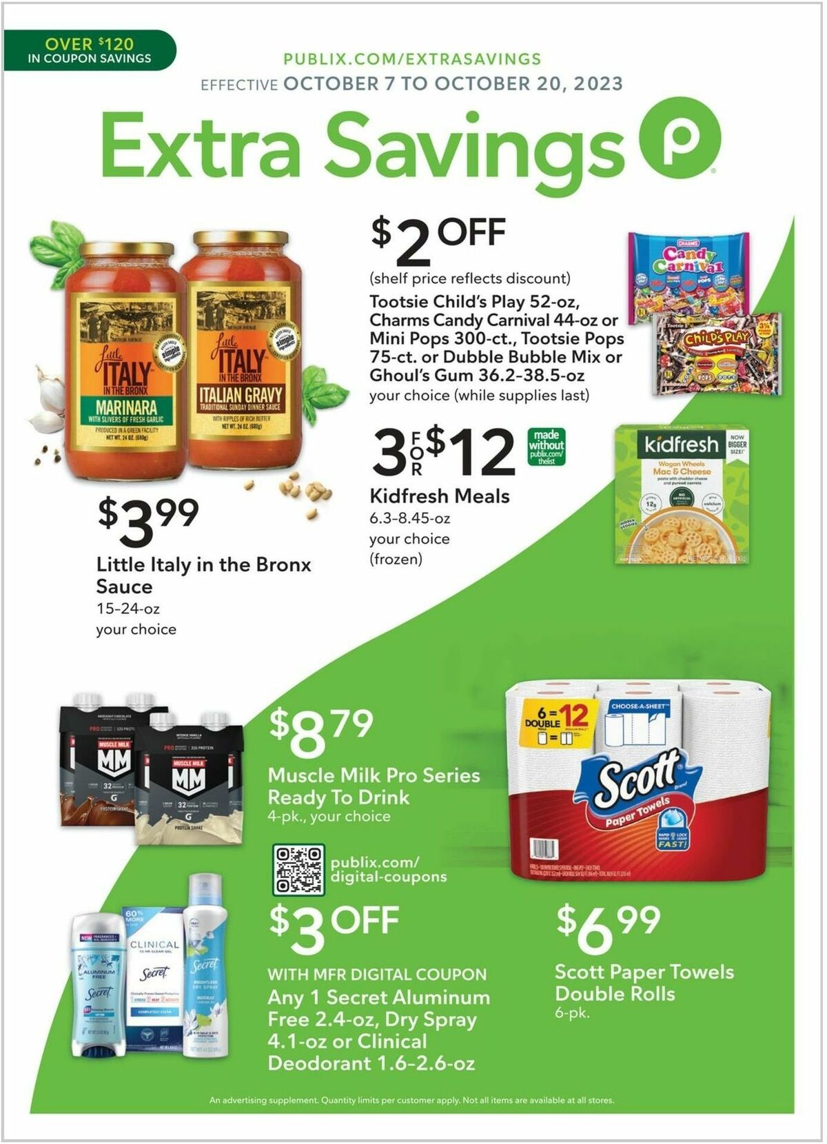 Publix Extra Savings Weekly Ad from October 7