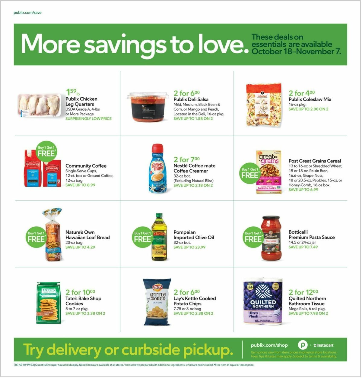 Publix Weekly Ad from October 18
