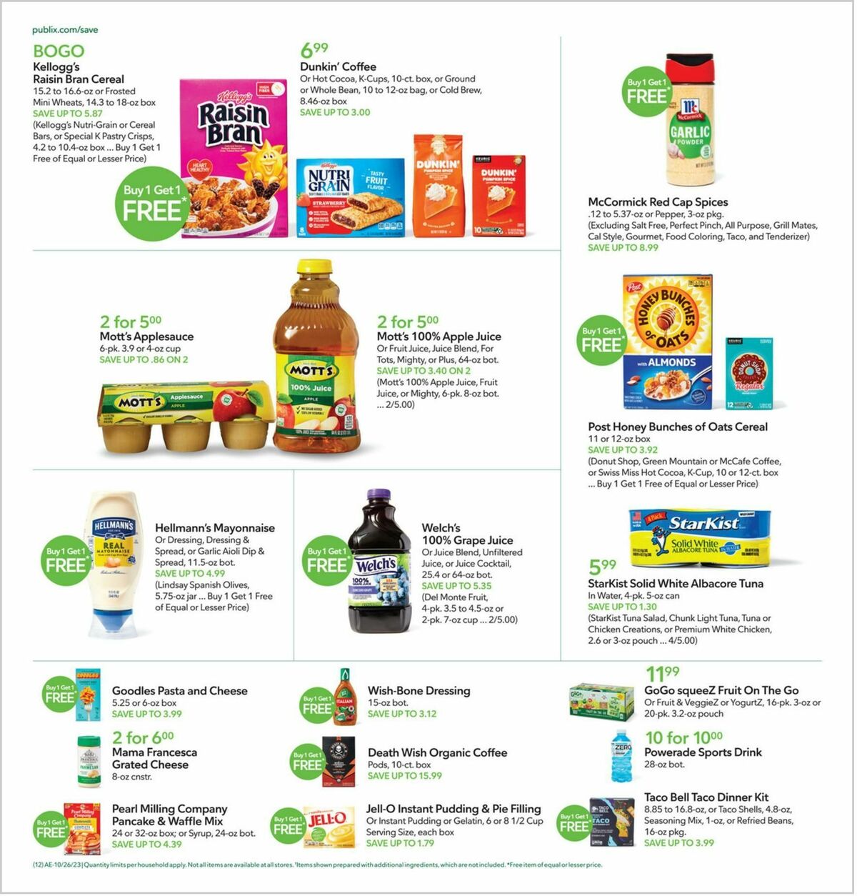 Publix Weekly Ad from October 25