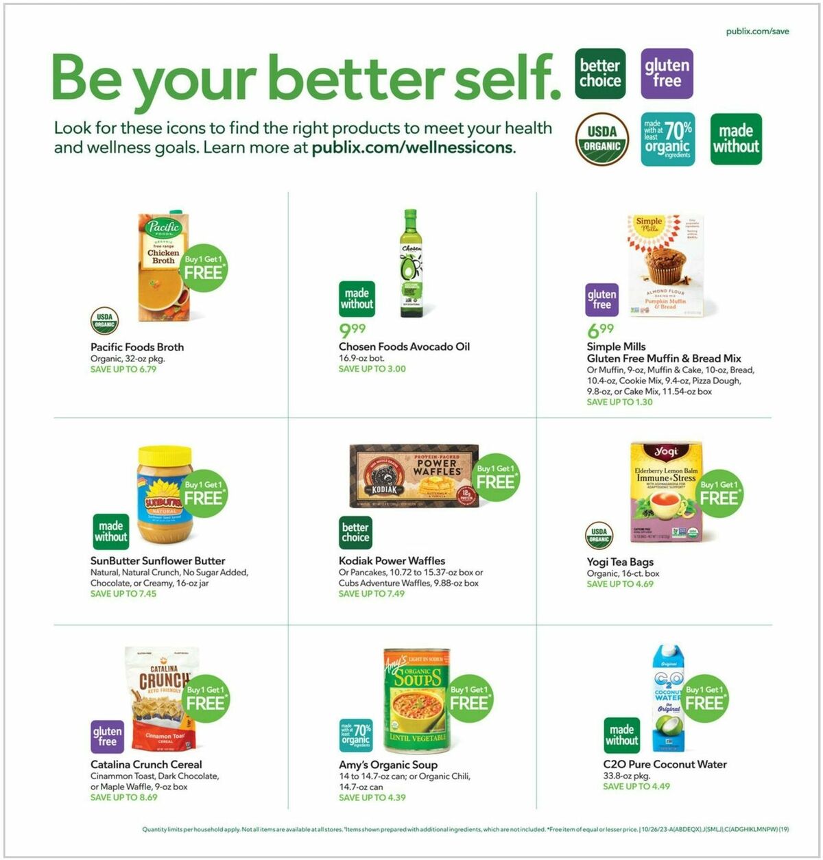Publix Save on Wellness Weekly Ad from October 25