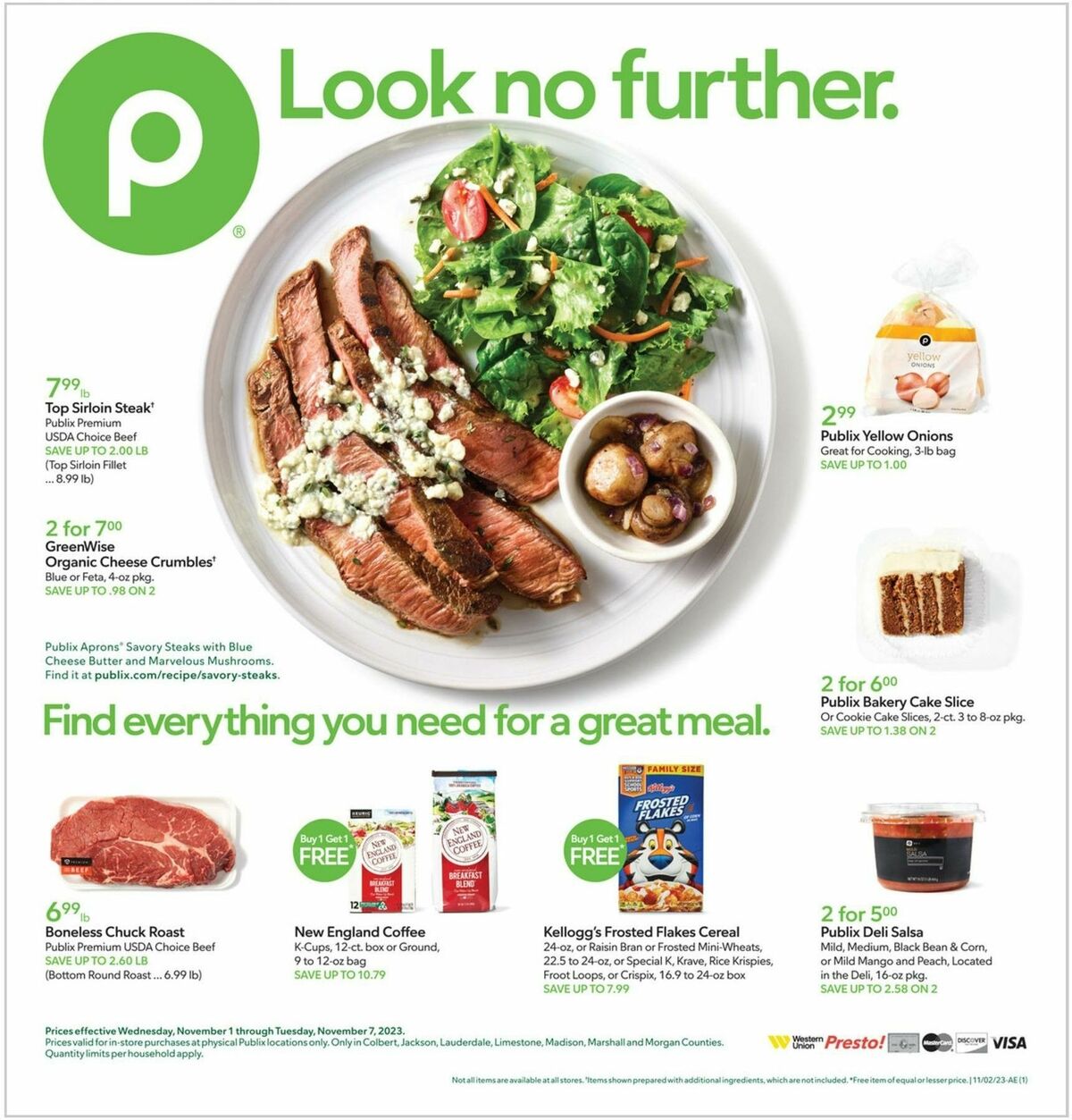 Publix Weekly Ad from November 1