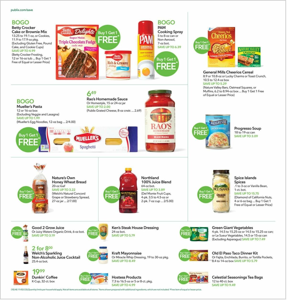 Publix Weekly Ad from November 1
