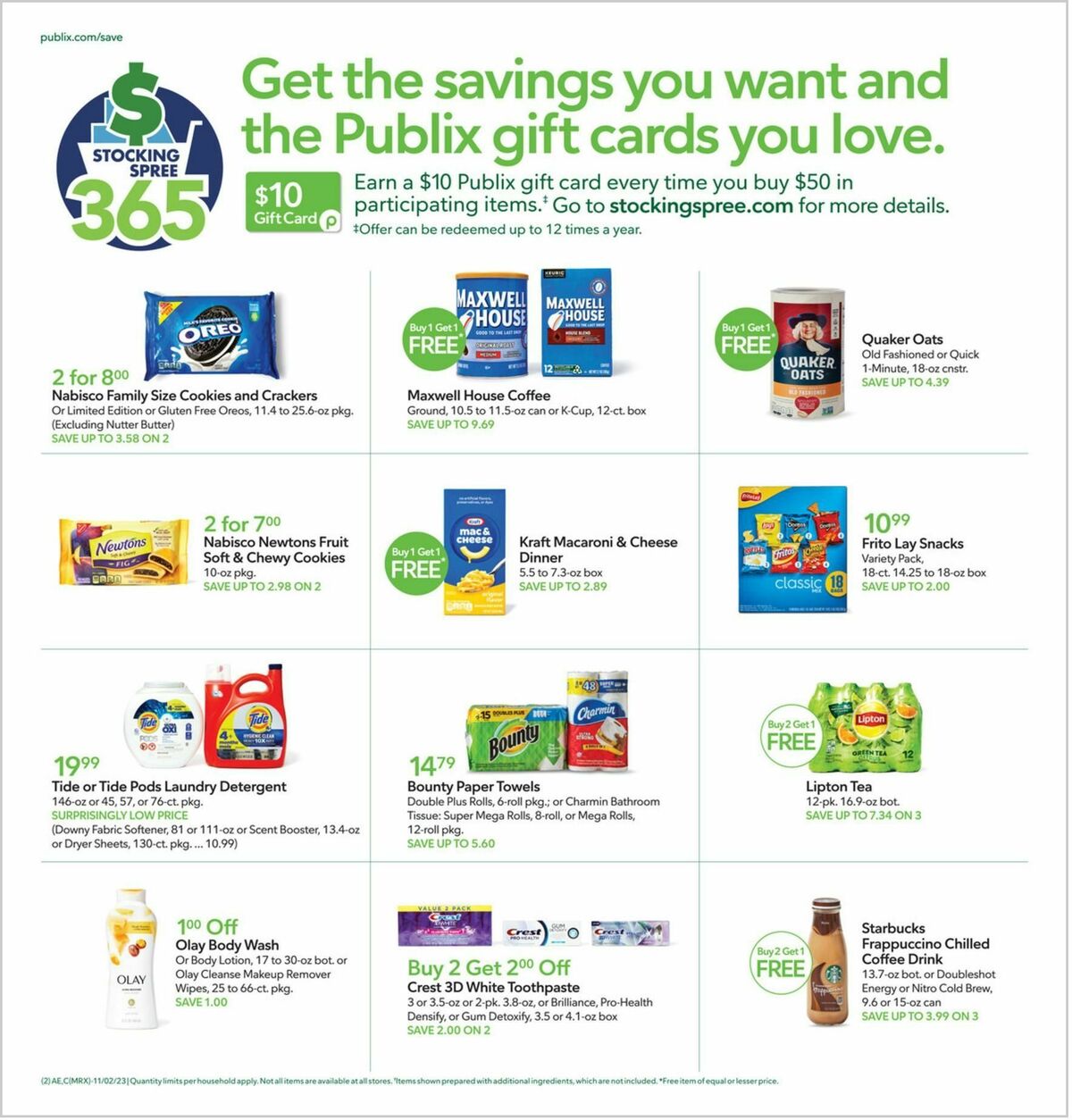 Publix Weekly Ad from November 1