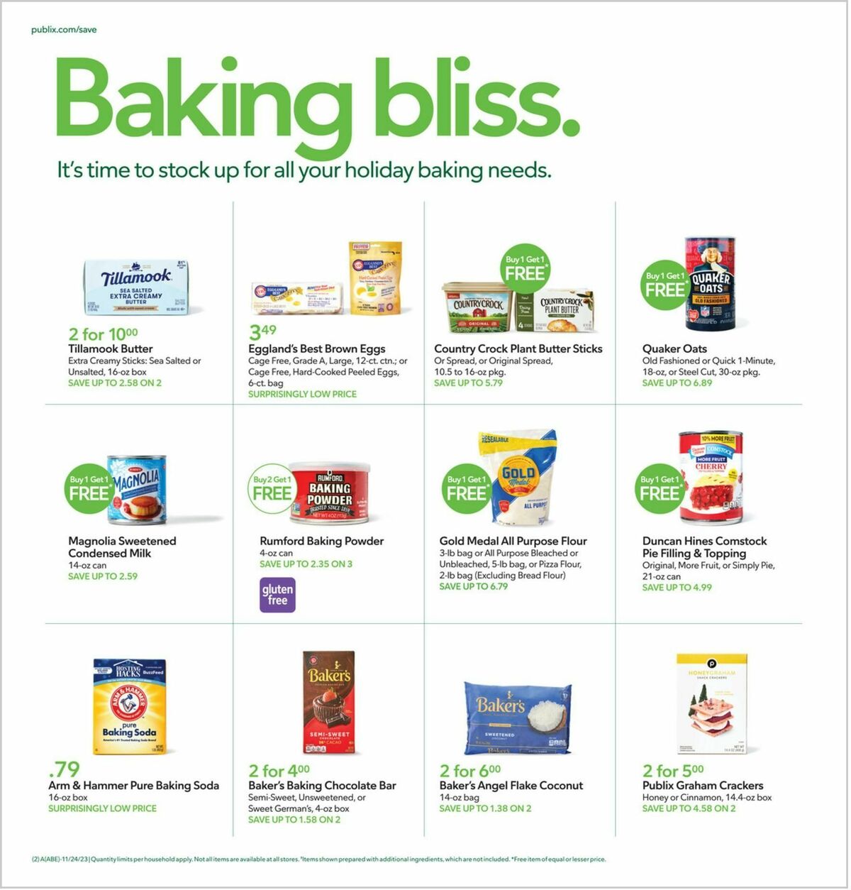 Publix Weekly Ad from November 24