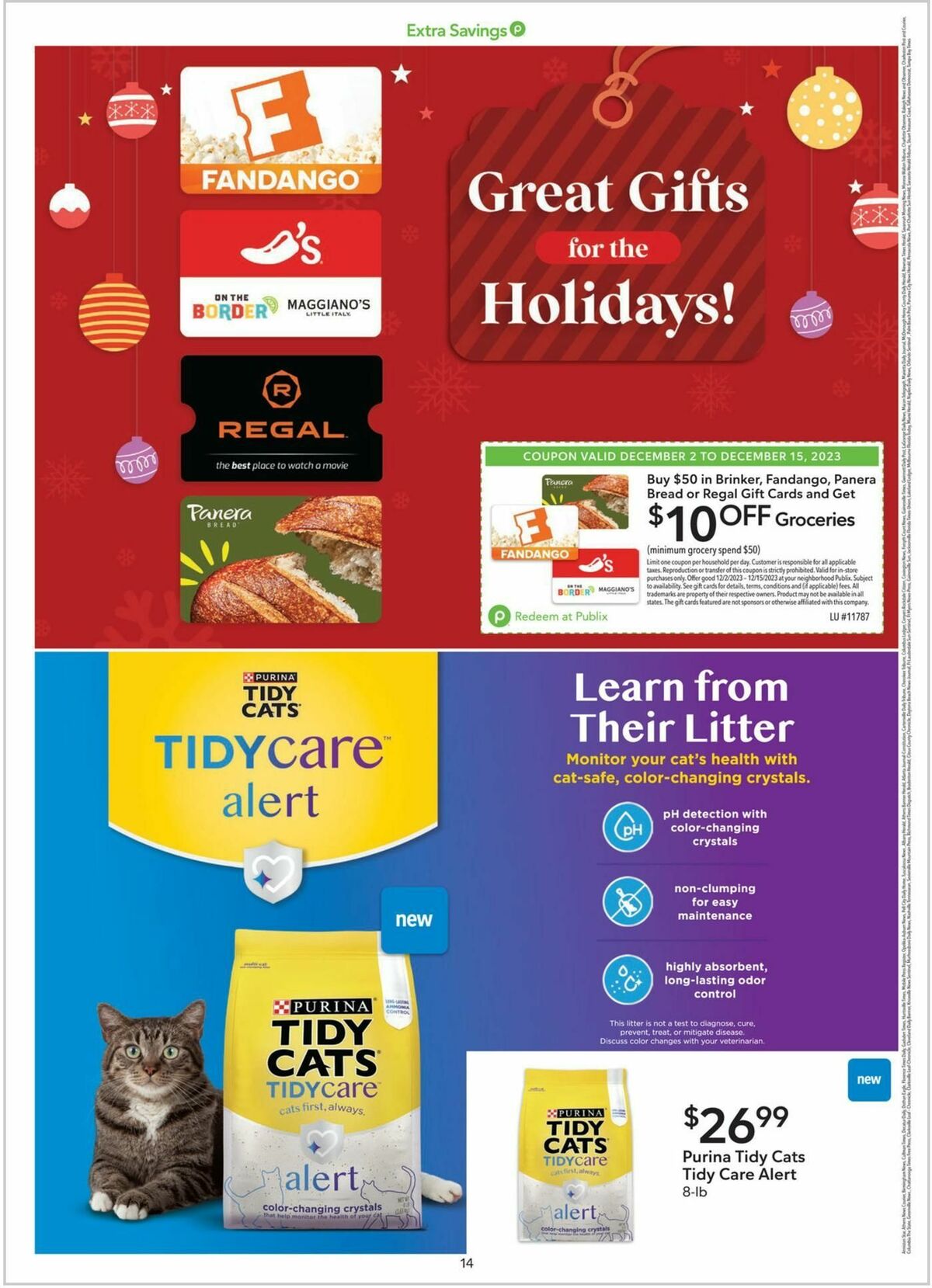 Publix Extra Savings Weekly Ad from December 2
