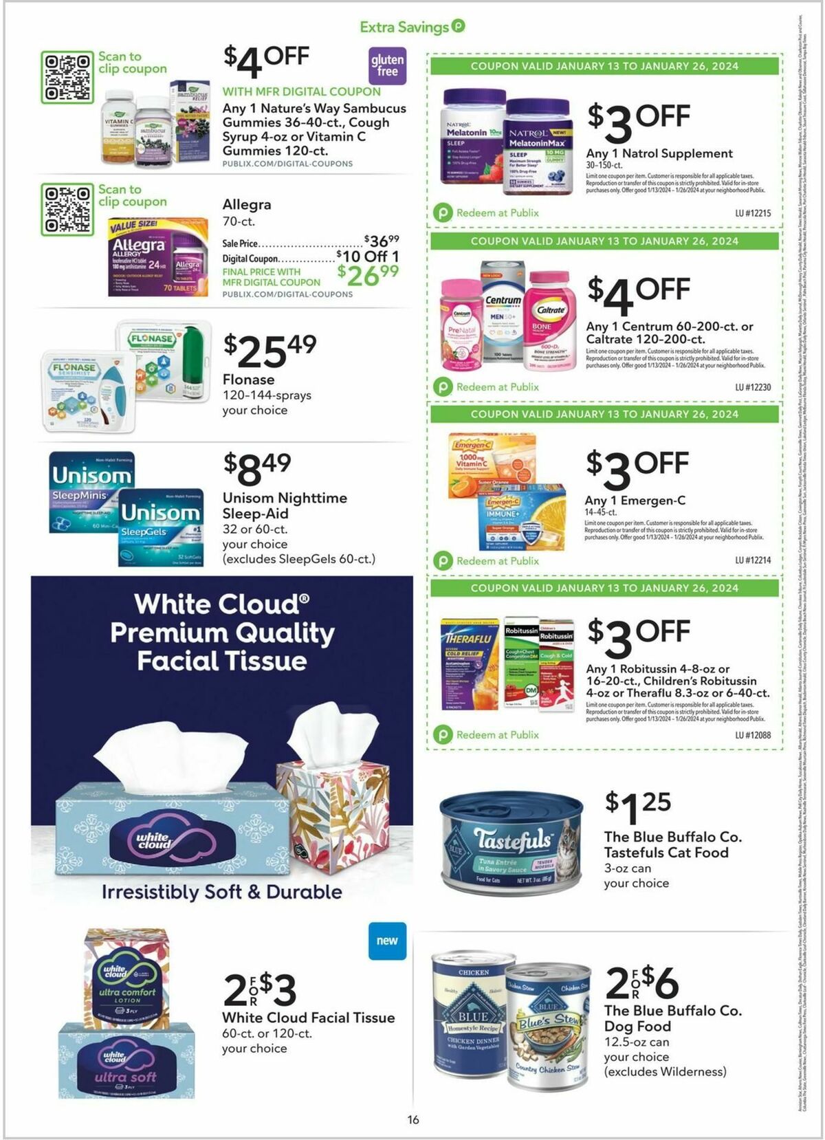 Publix Extra Savings Weekly Ad from January 13
