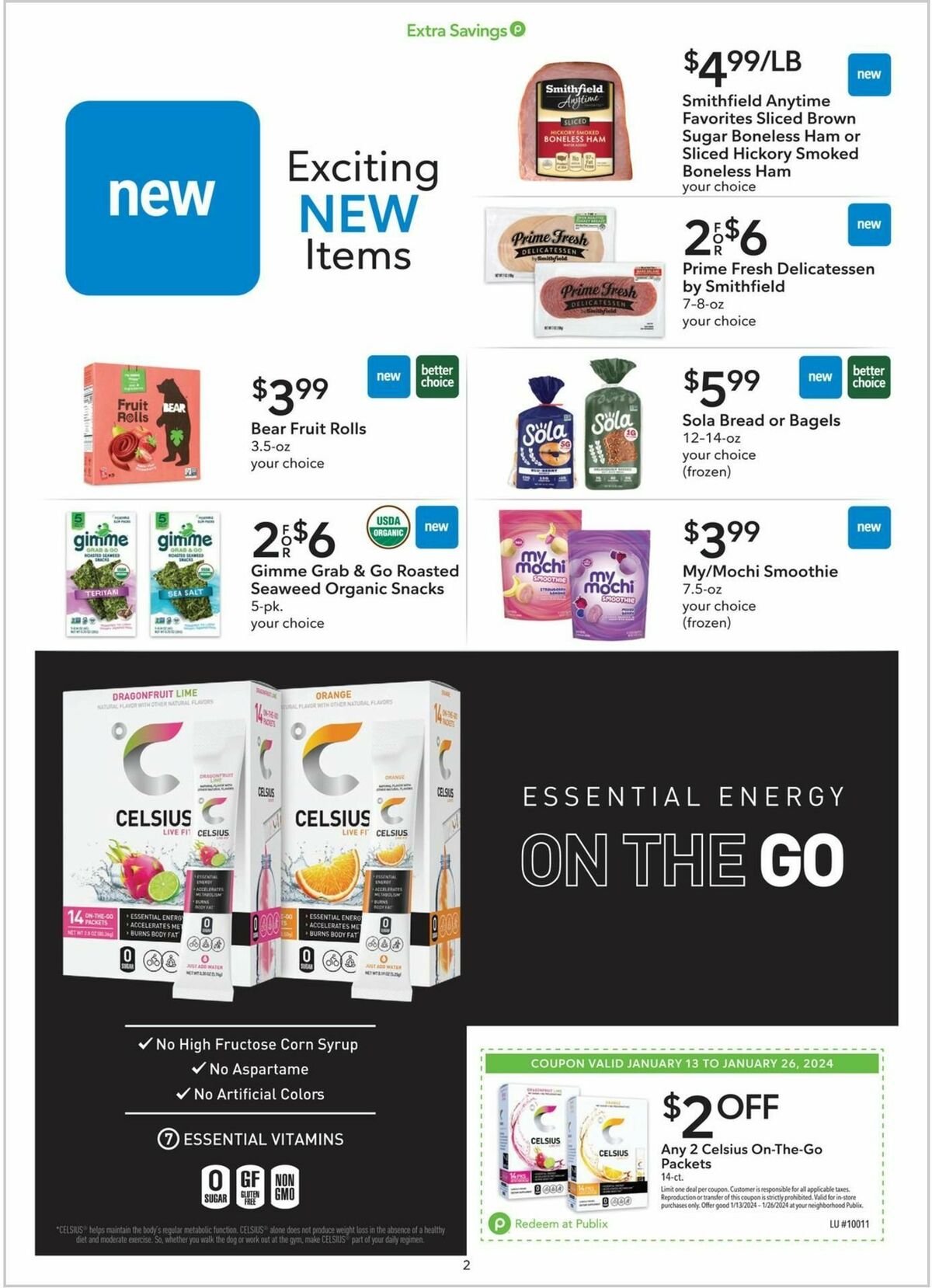 Publix Extra Savings Weekly Ad from January 13
