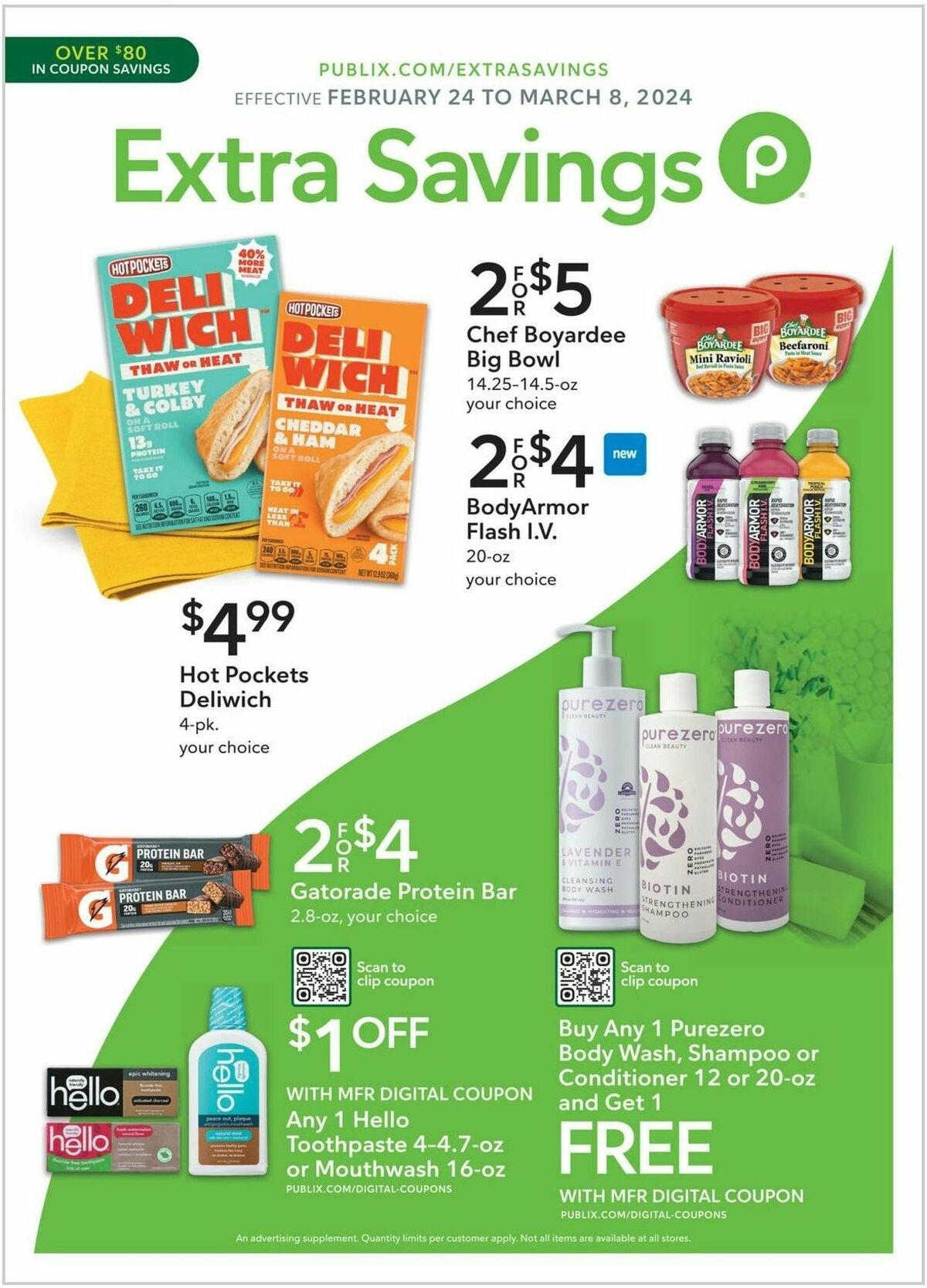 Publix Extra Savings Weekly Ad from February 24