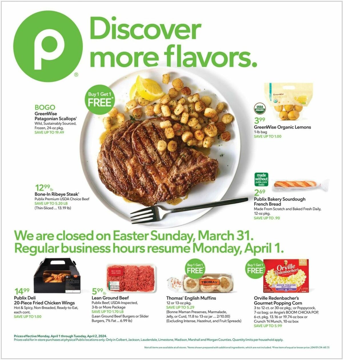 Publix Weekly Ad from April 1