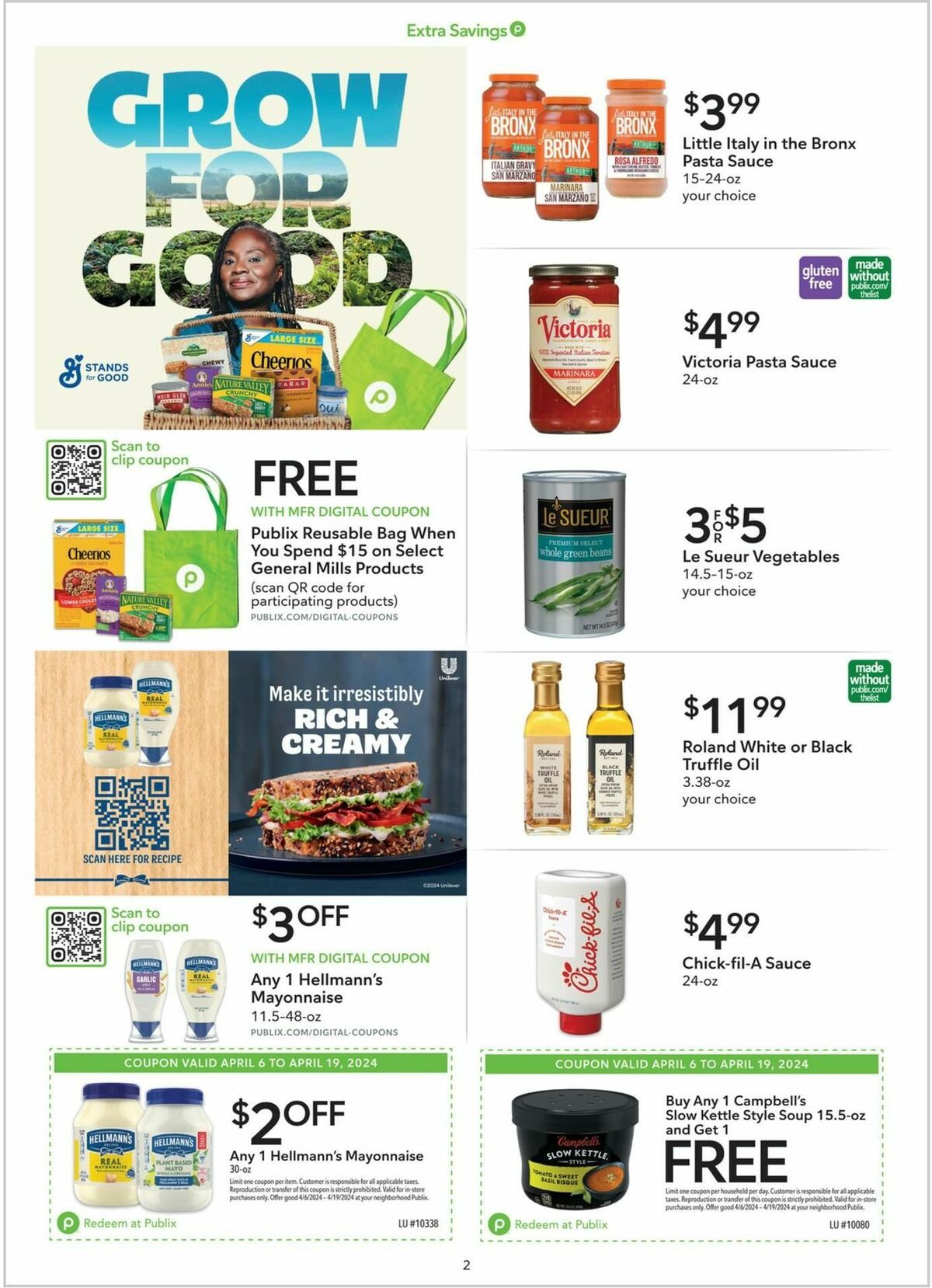 Publix Extra Savings Weekly Ad from April 6