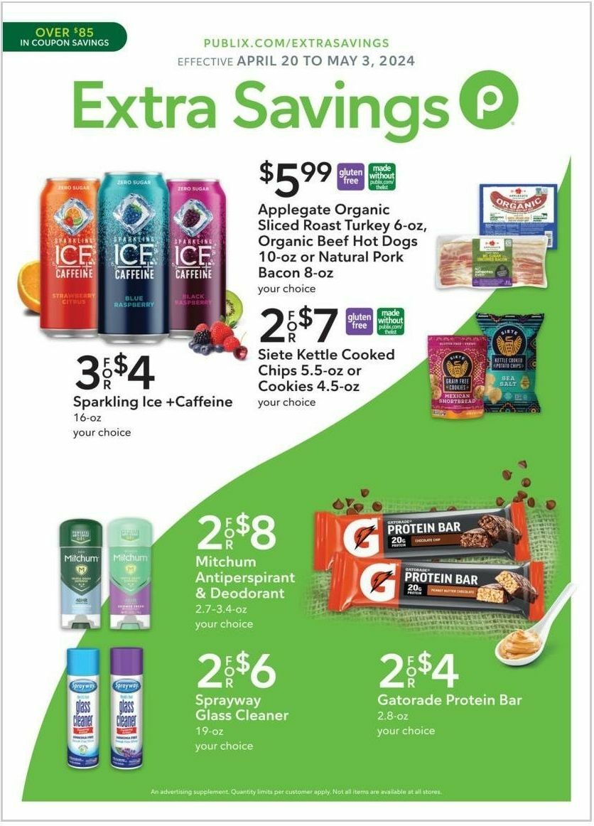 Publix Extra Savings Weekly Ad from April 20