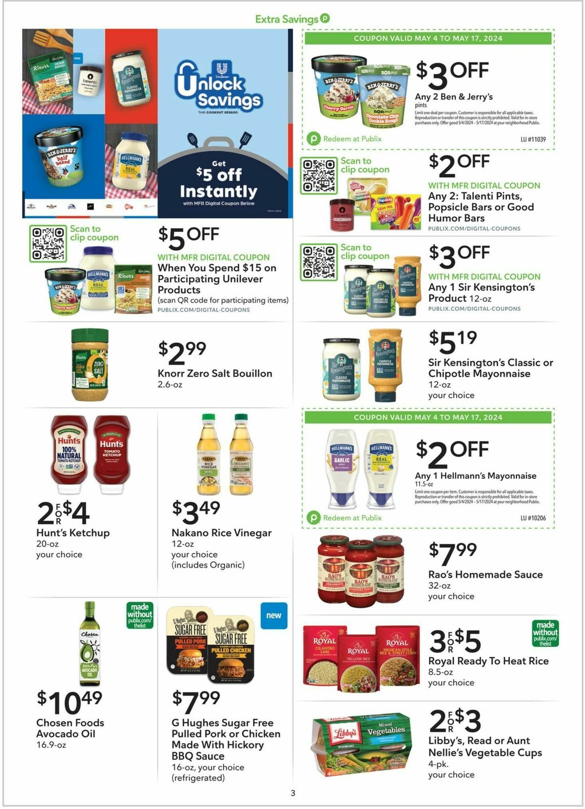 Publix Extra Savings Weekly Ad from May 4