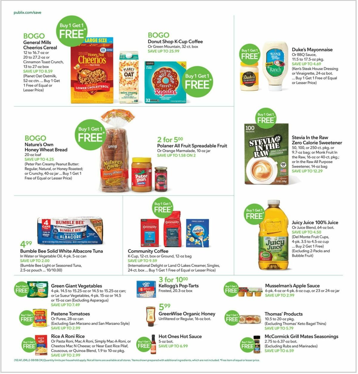 Publix Weekly Ad from August 7