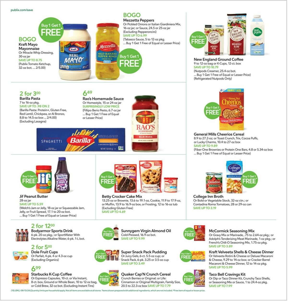Publix Weekly Ad from August 14
