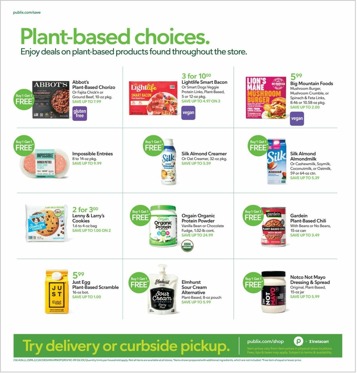 Publix Weekly Ad from September 25
