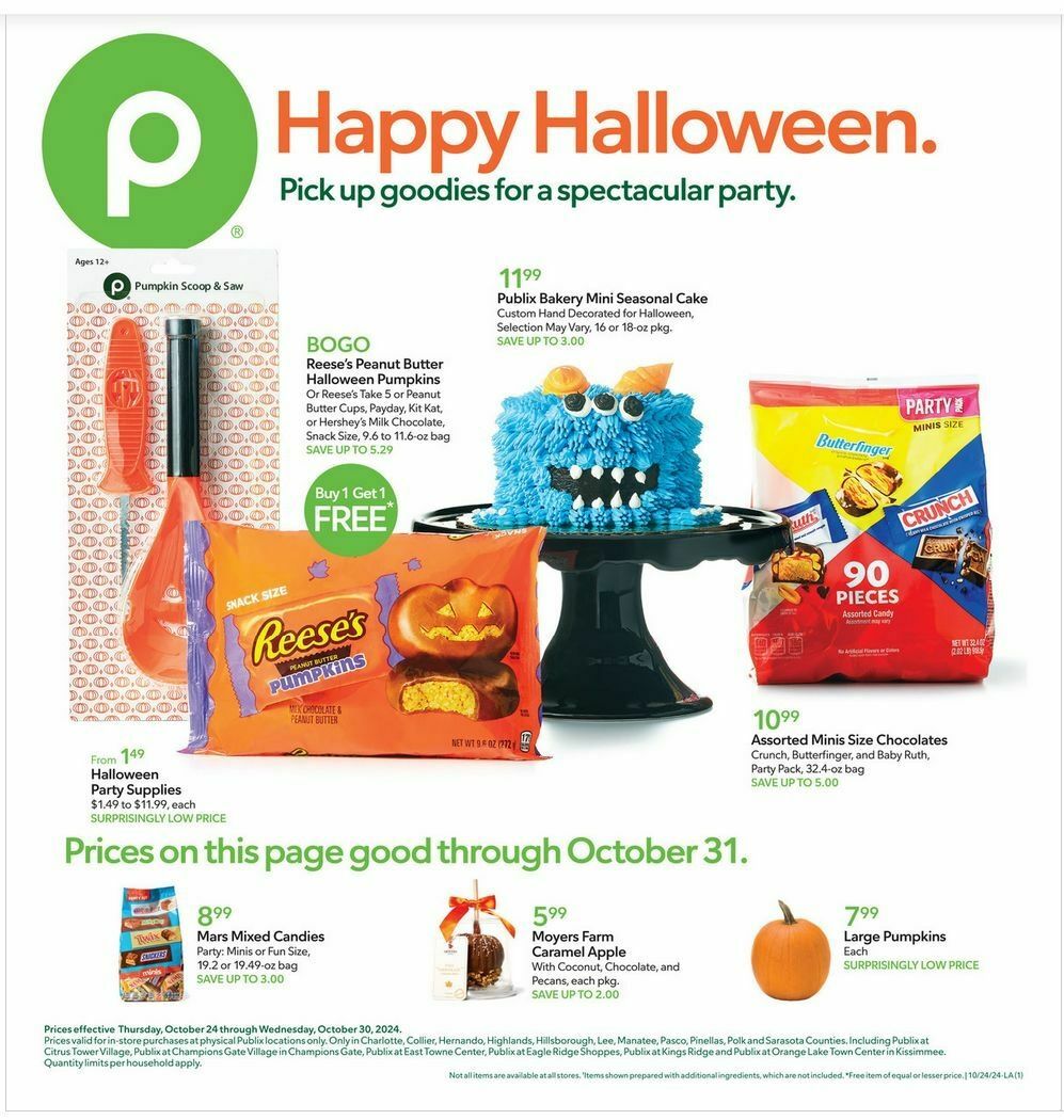 Publix Weekly Ad from October 22