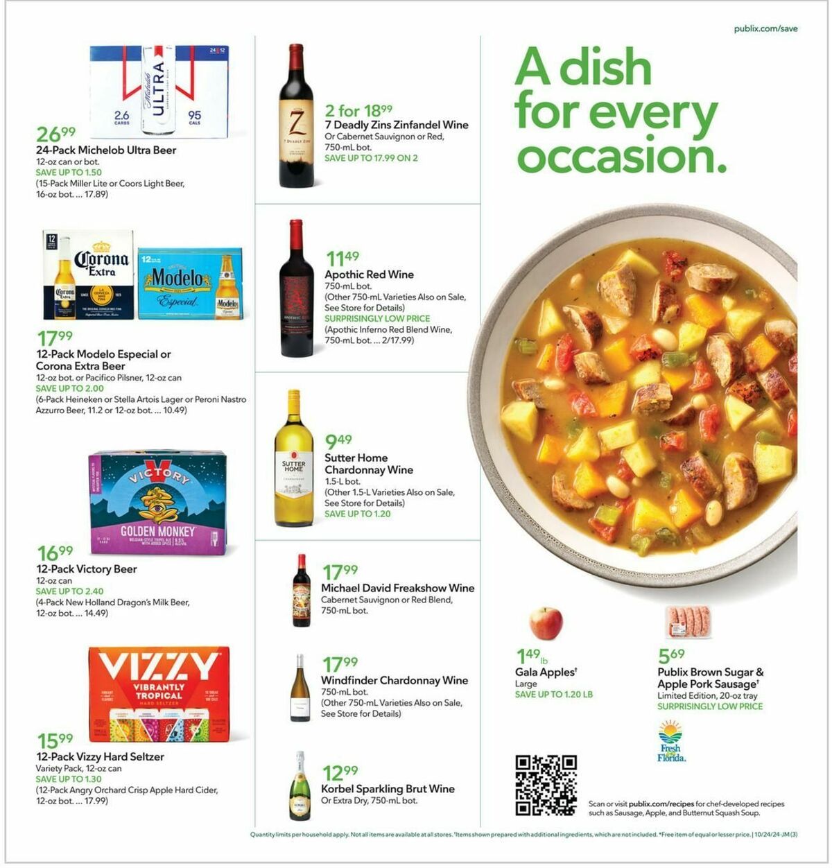 Publix Weekly Ad from October 22