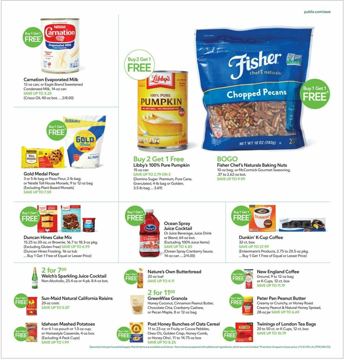 Publix Weekly Ad from November 21