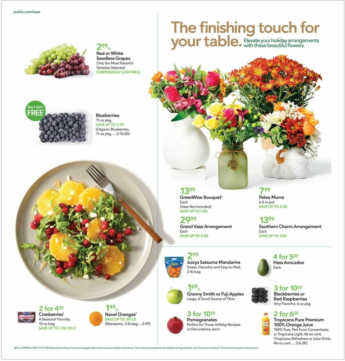 Publix Weekly Ad from November 21