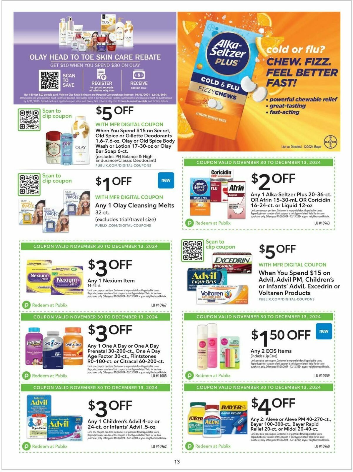 Publix Extra Savings Weekly Ad from November 30