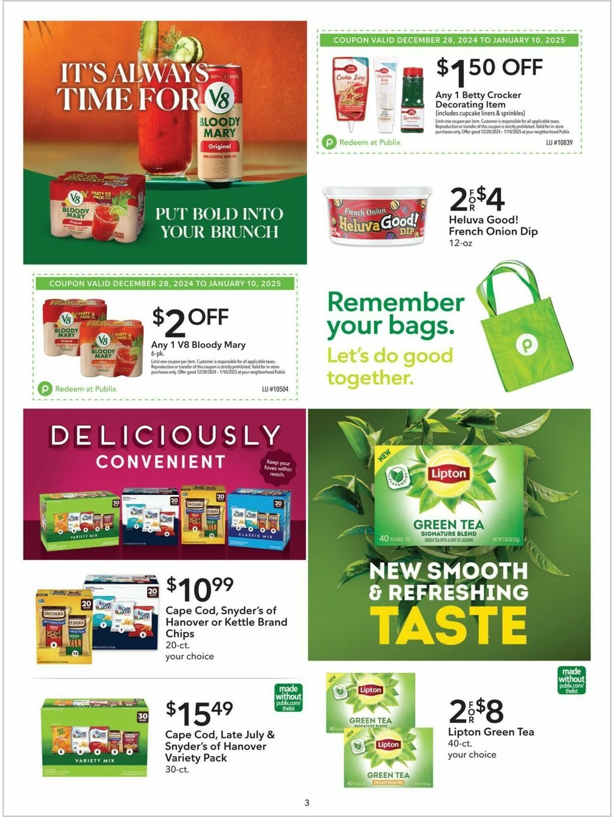Publix Extra Savings Weekly Ad from December 28