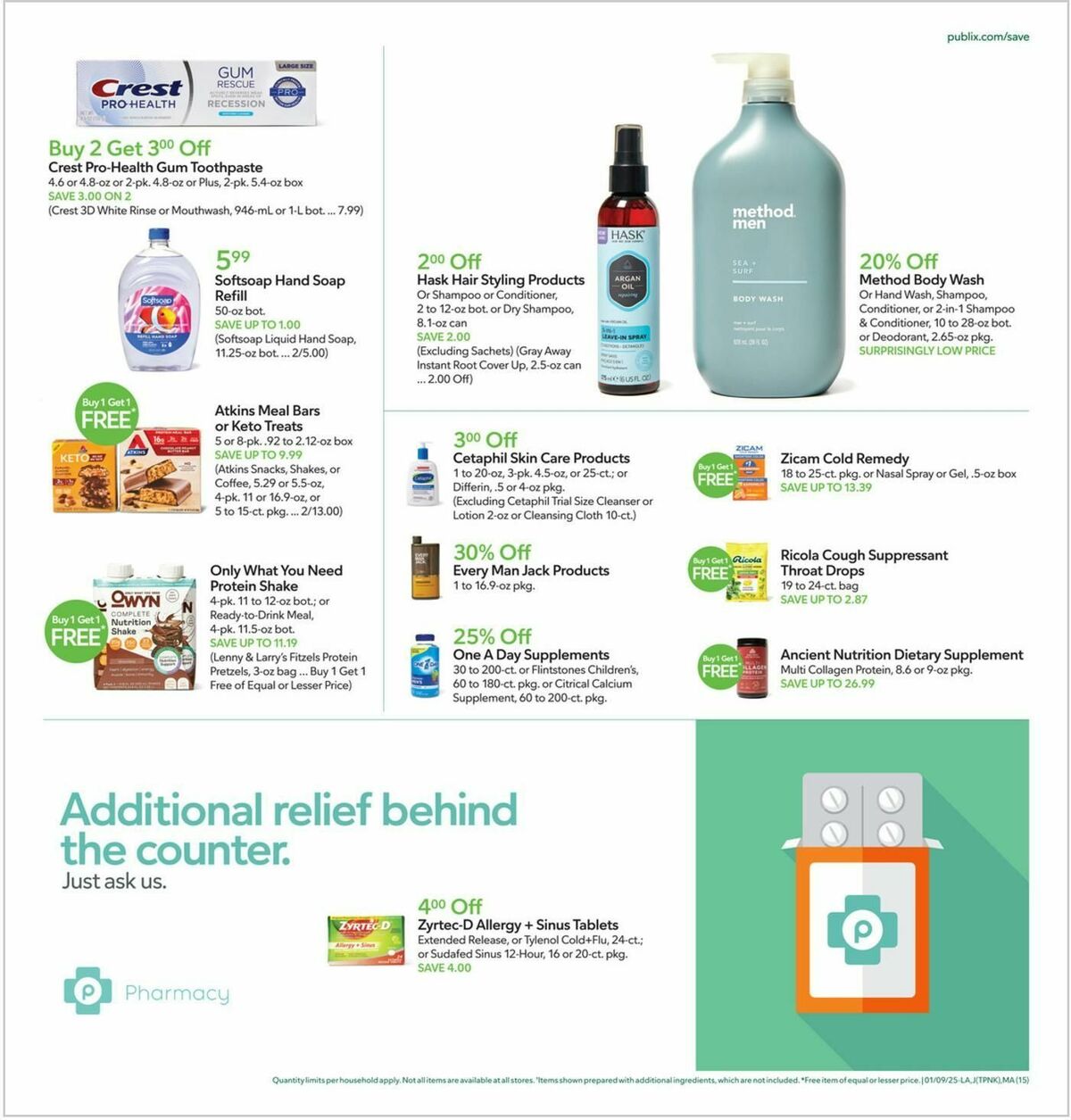 Publix Weekly Ad from January 9