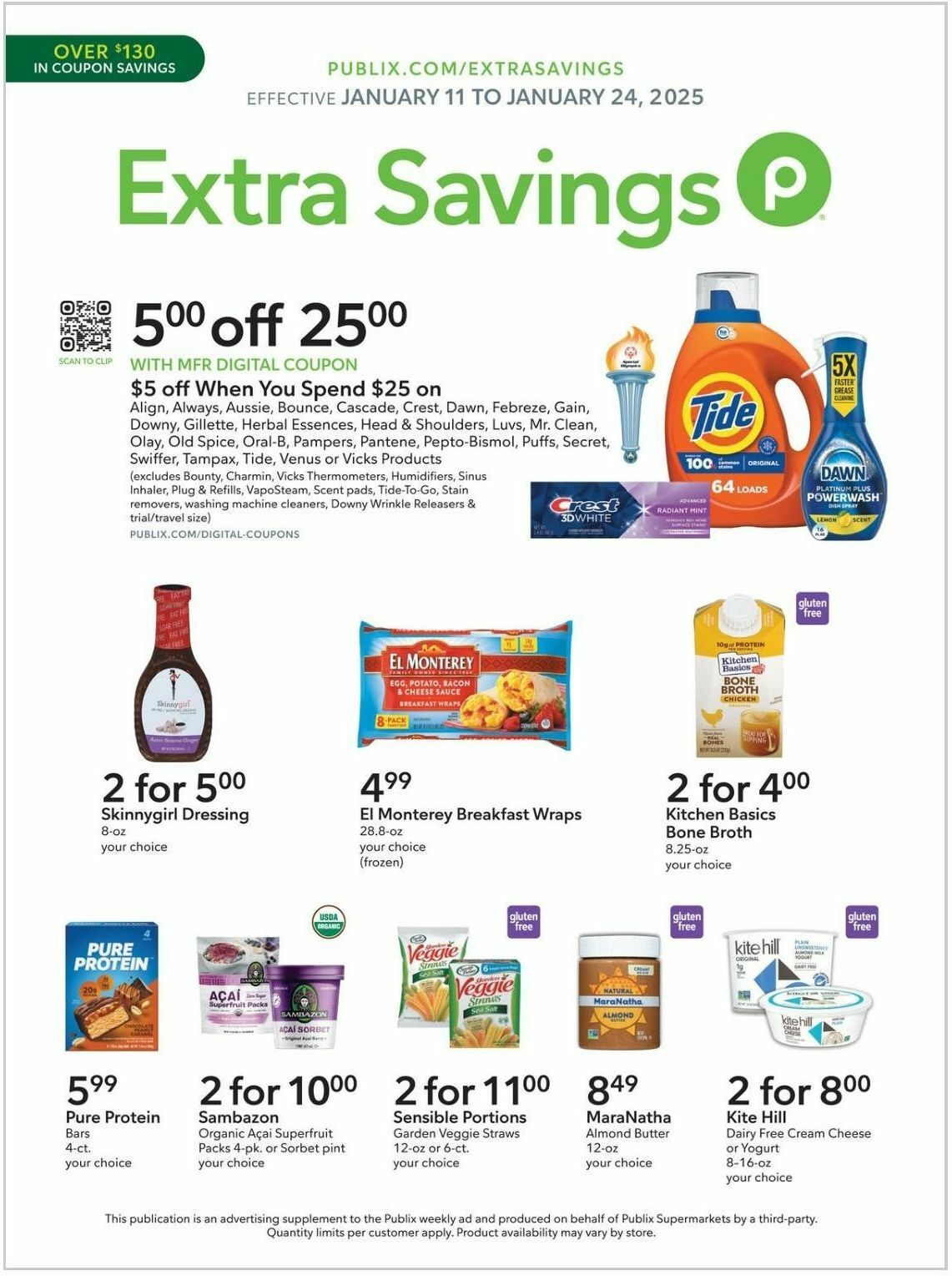 Publix Extra Savings Weekly Ad from January 11
