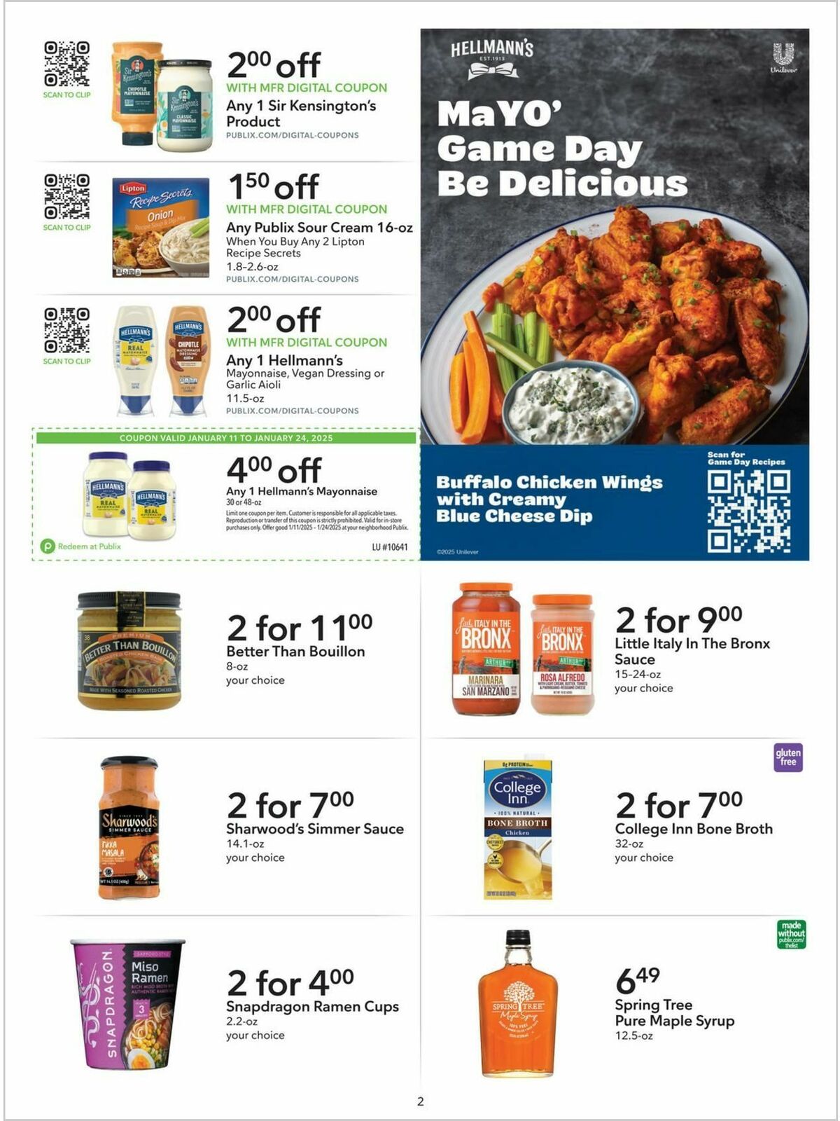 Publix Extra Savings Weekly Ad from January 11