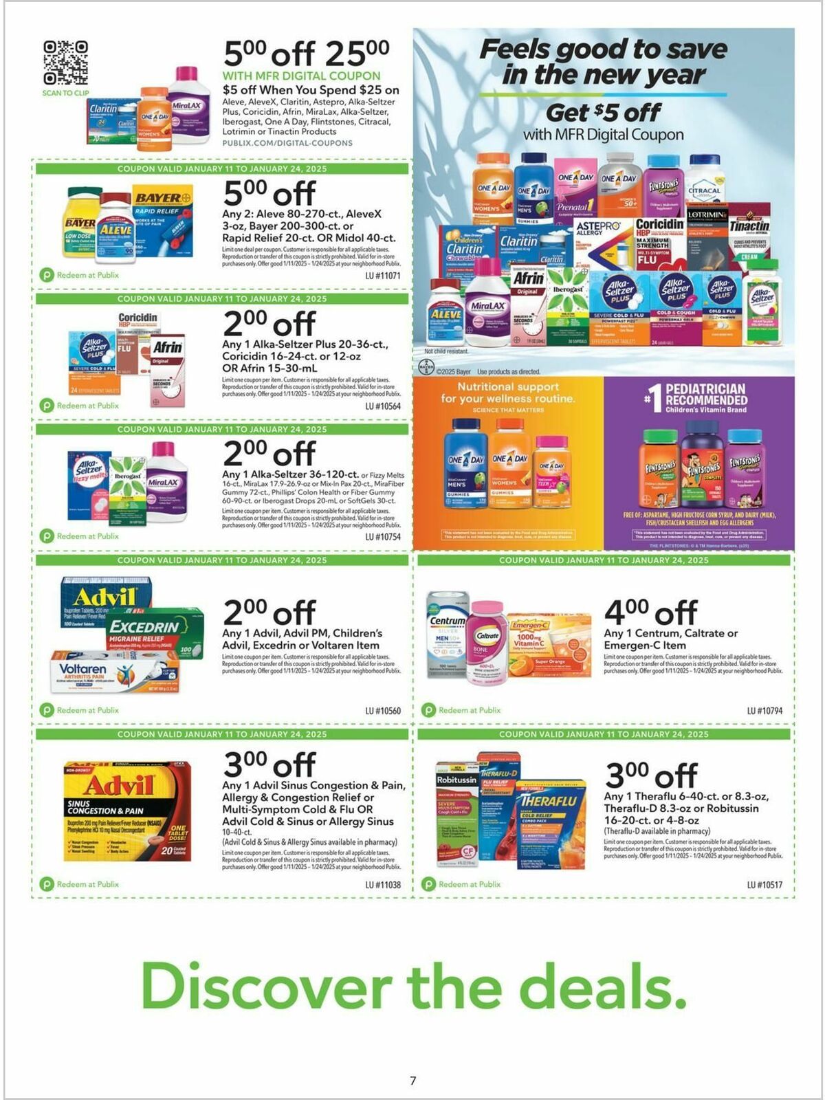 Publix Extra Savings Weekly Ad from January 11