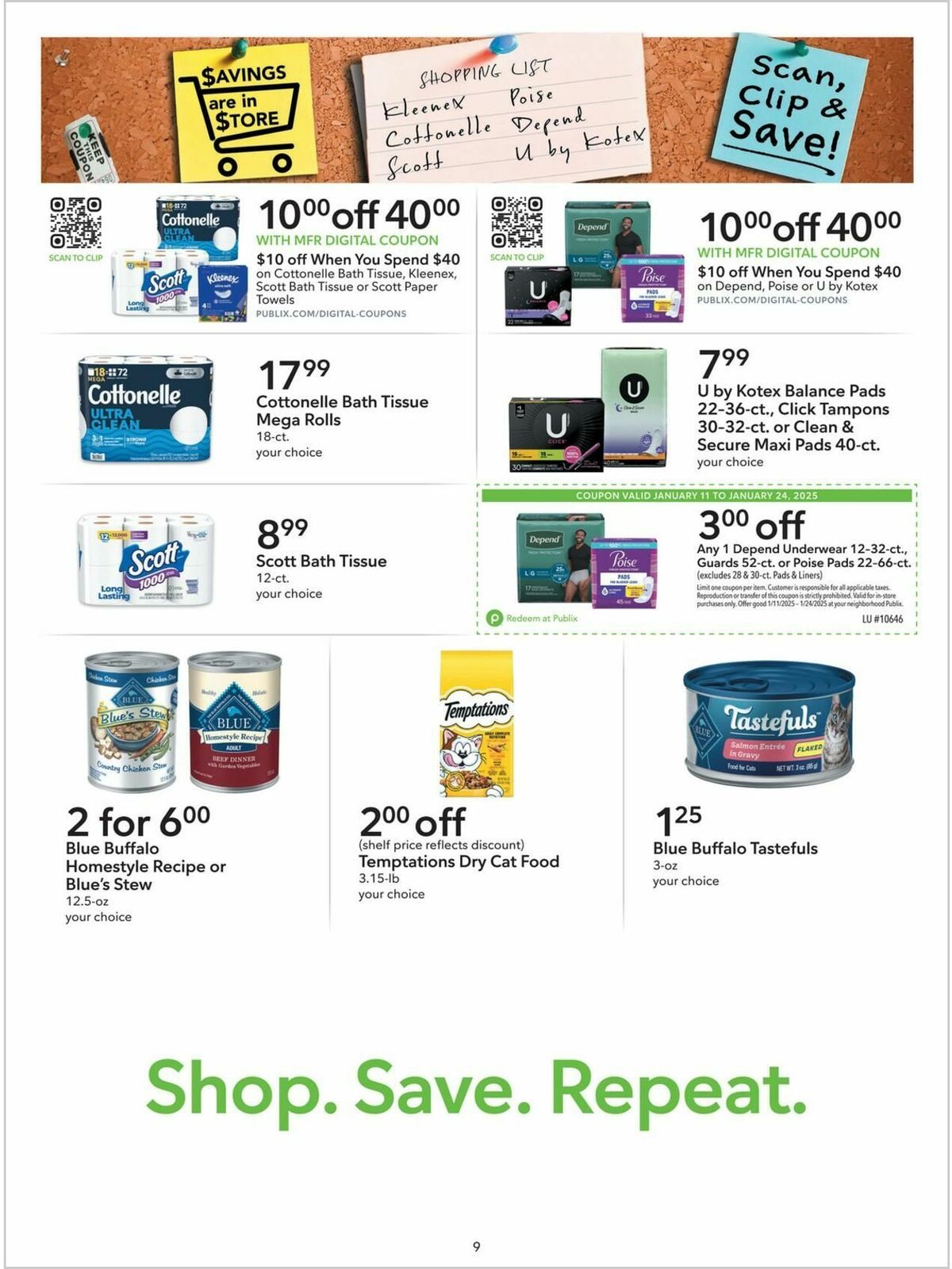 Publix Extra Savings Weekly Ad from January 11