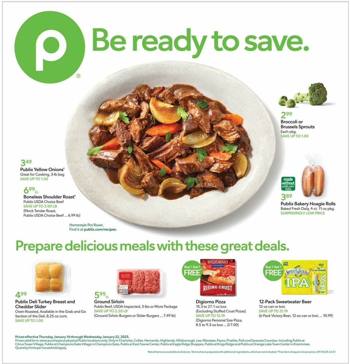 Publix Weekly Ad from January 16