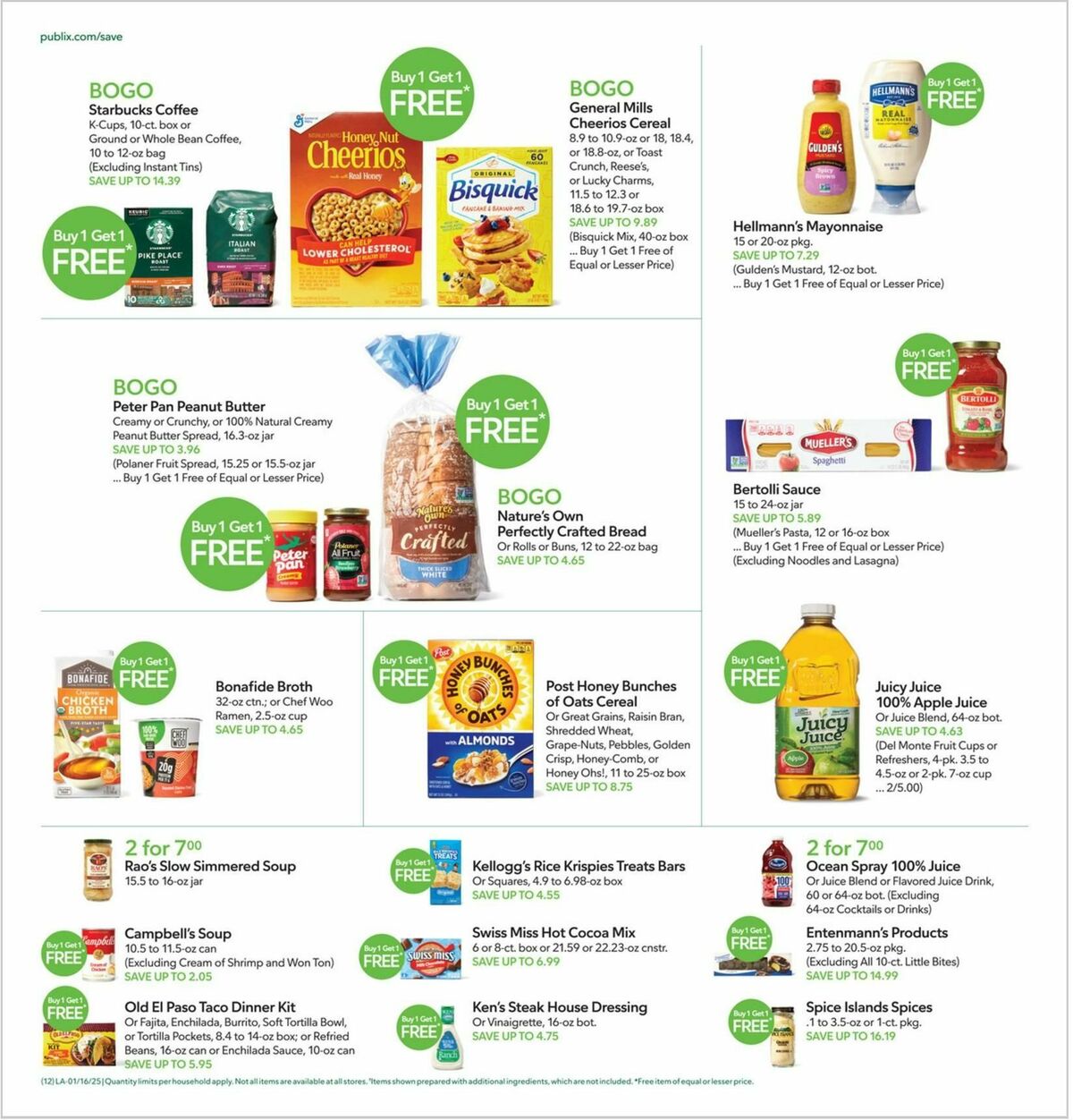 Publix Weekly Ad from January 16
