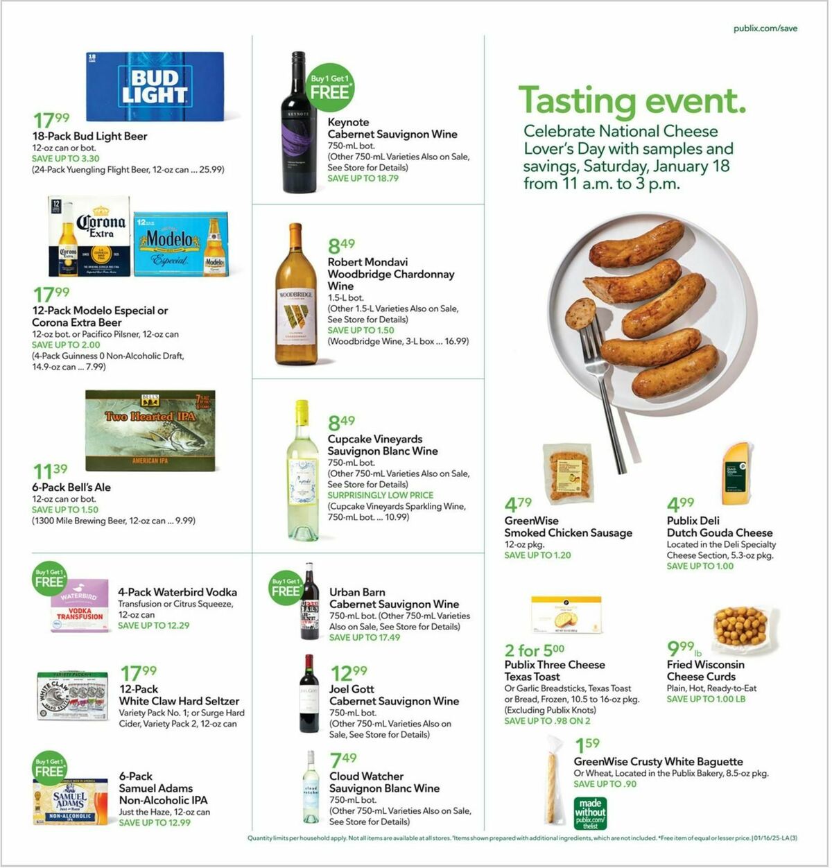 Publix Weekly Ad from January 16