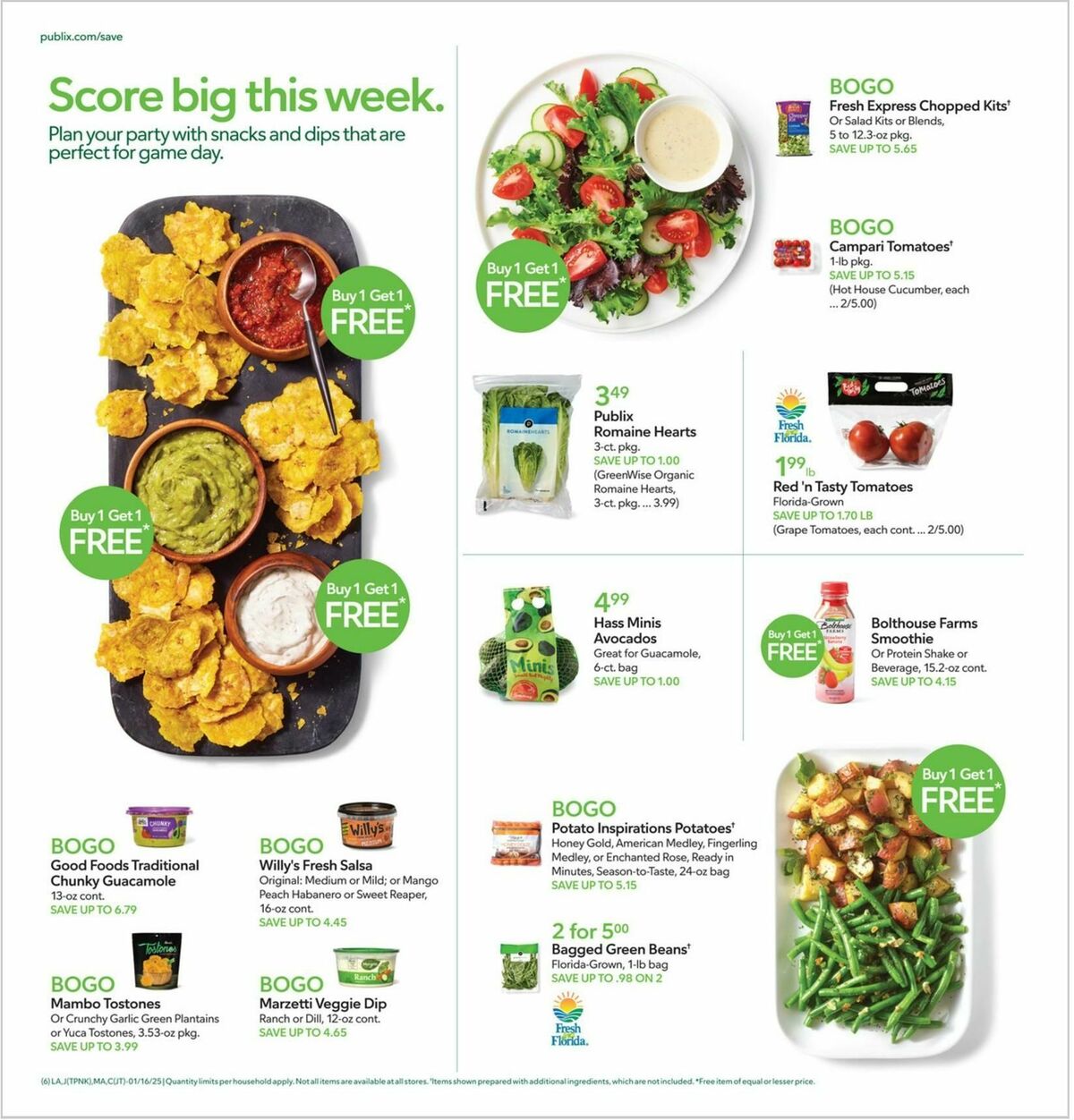 Publix Weekly Ad from January 16