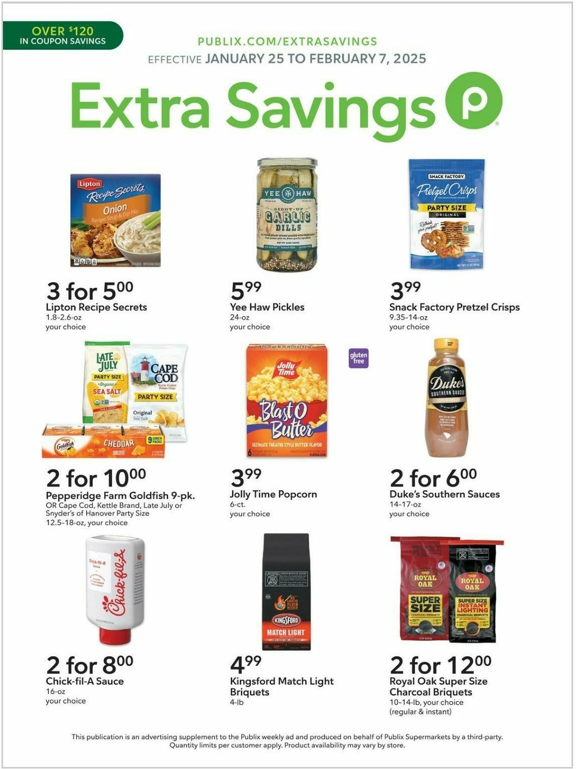 Publix Extra Savings Weekly Ad from January 25