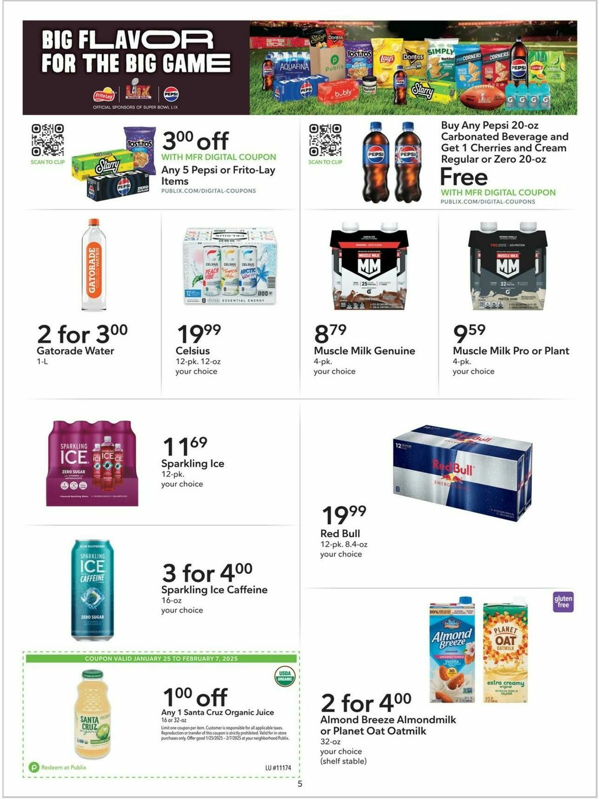 Publix Extra Savings Weekly Ad from January 25