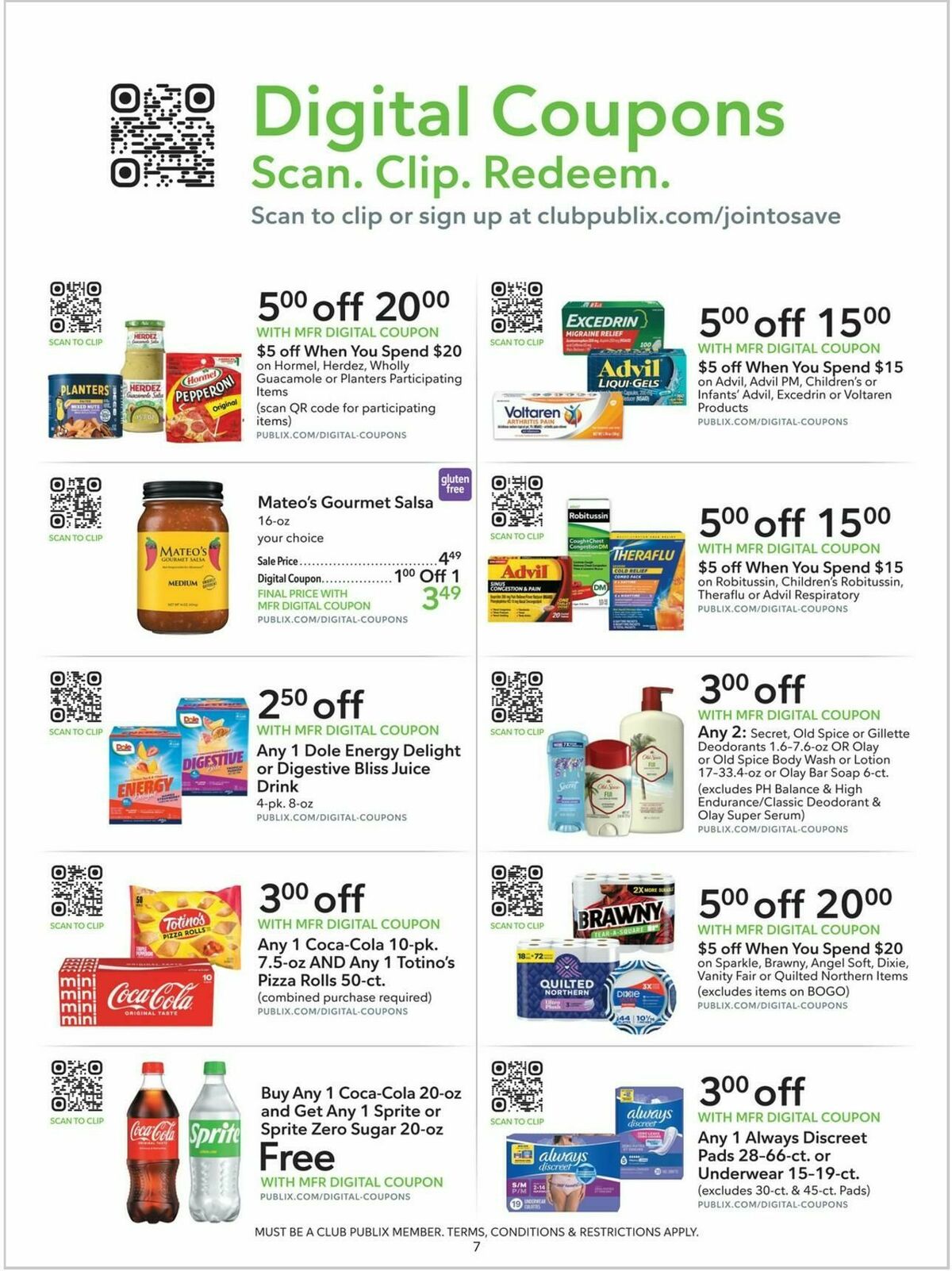 Publix Extra Savings Weekly Ad from January 25