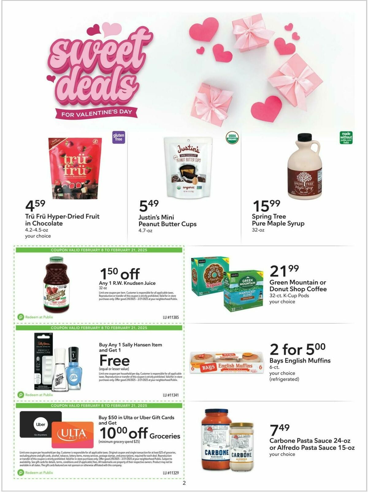 Publix Extra Savings Weekly Ad from February 8