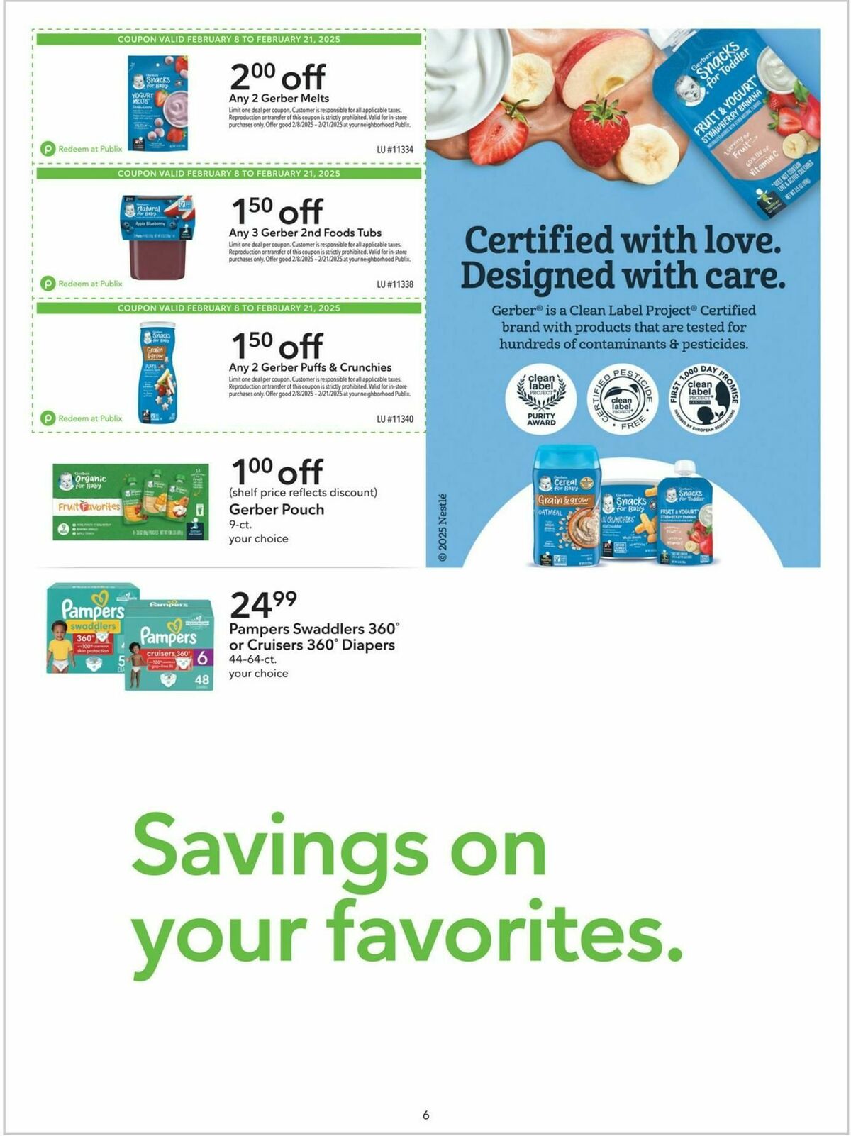 Publix Extra Savings Weekly Ad from February 8