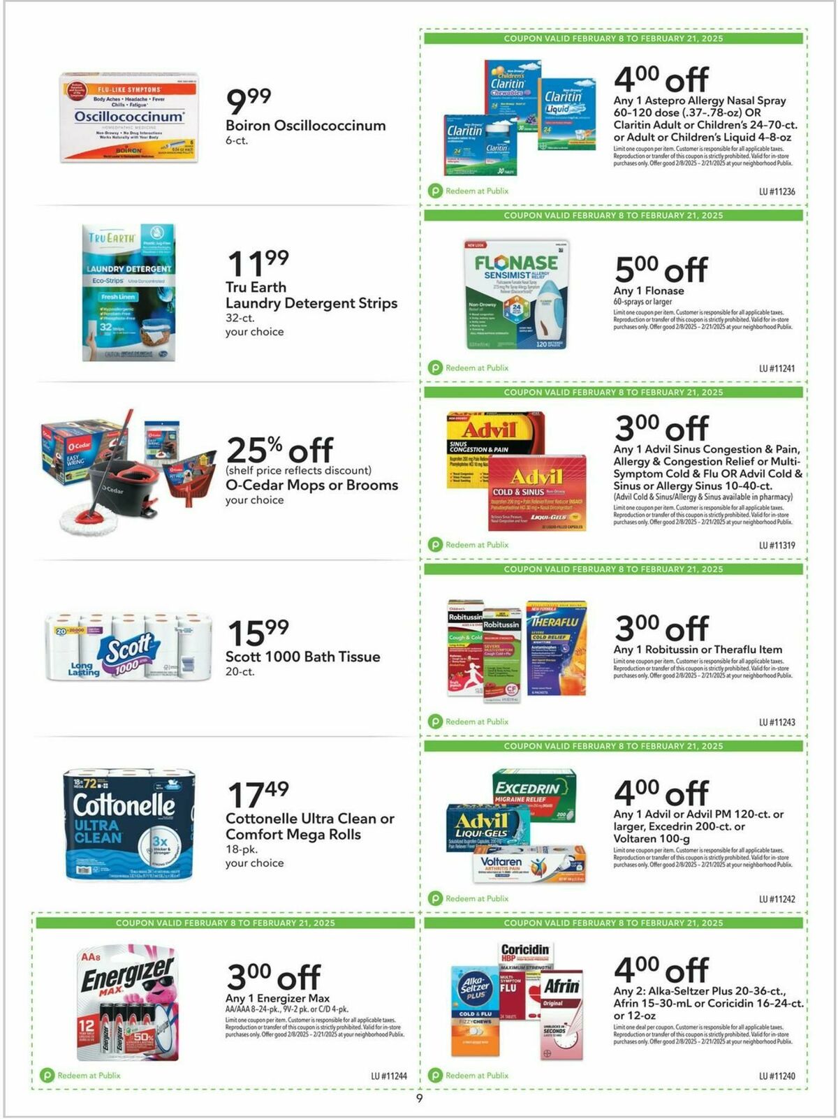 Publix Extra Savings Weekly Ad from February 8