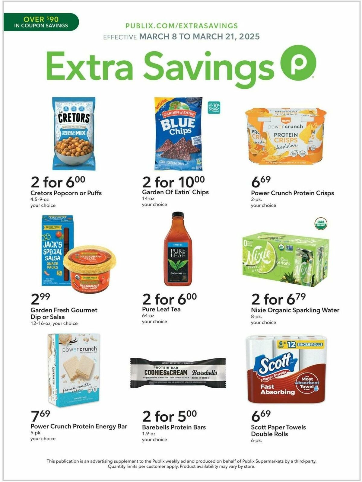 Publix Extra Savings Weekly Ad from March 8