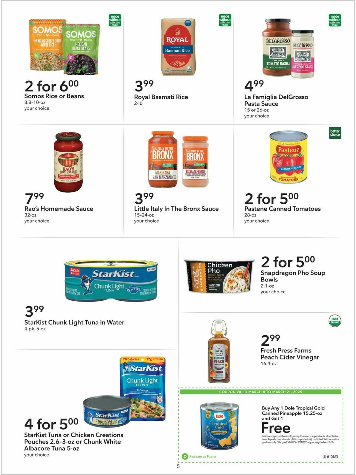 Publix Extra Savings Weekly Ad from March 8