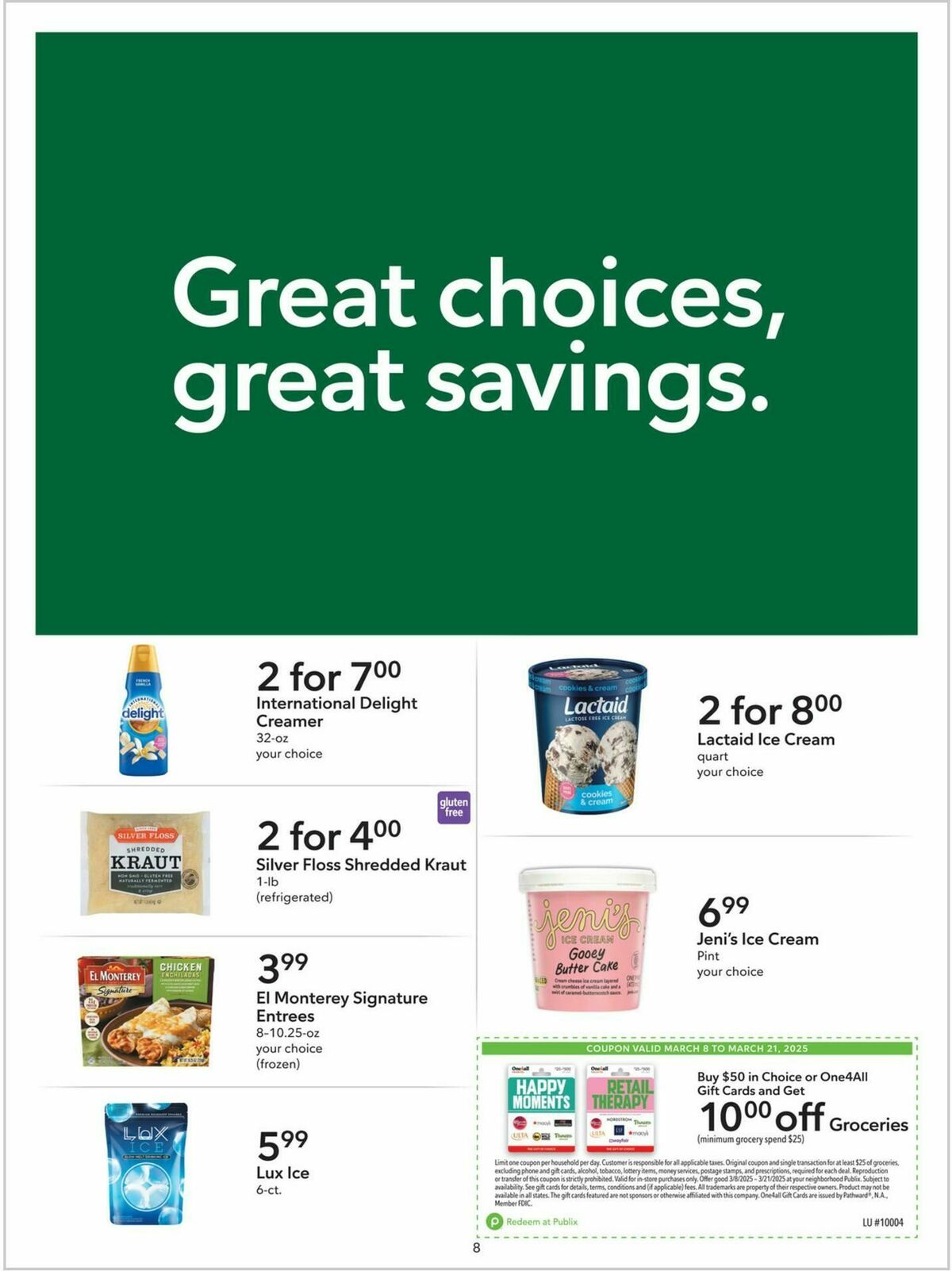 Publix Extra Savings Weekly Ad from March 8
