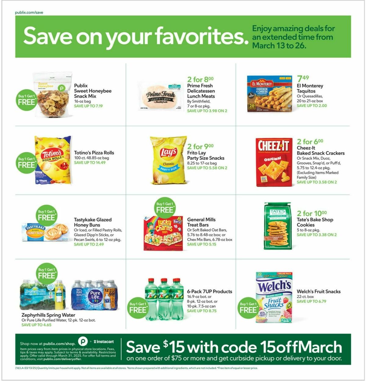 Publix Weekly Ad from March 13